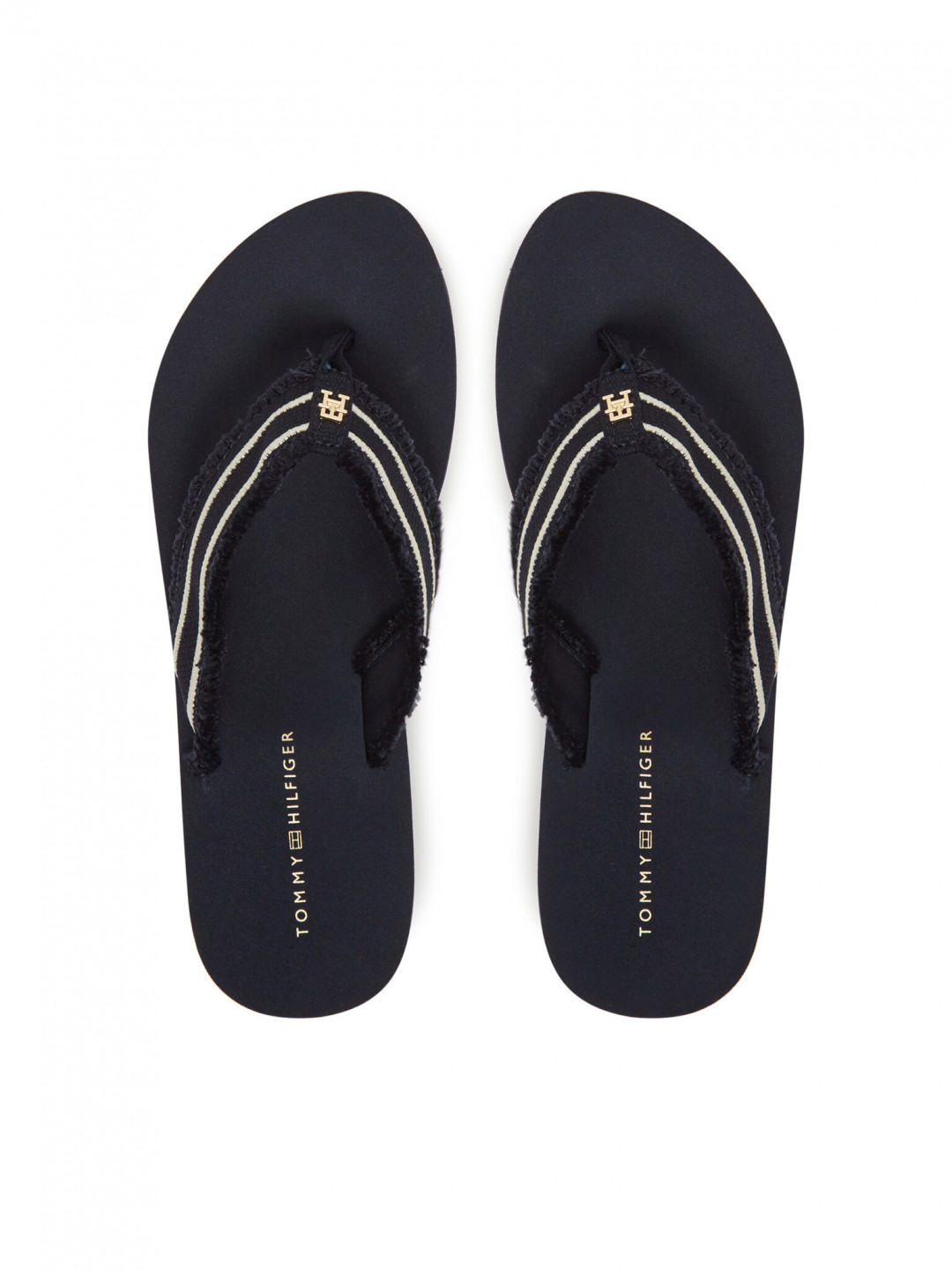 Tommy Hilfiger Žabky TH Webbing Beach Sandal FW0FW08739 Tmavomodrá
